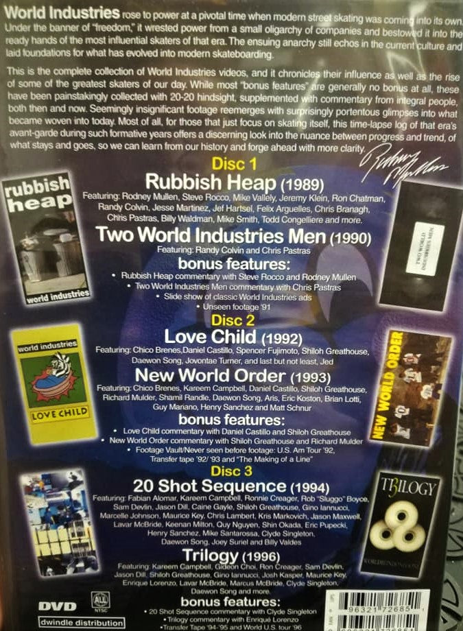 DVD: WORLD INDUSTRIES 20th Anniversary DVD box set – Wight