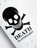 DEATH SKATEBOARDS: OG Skull 'Pool Shape' Skateboard Deck - 9"