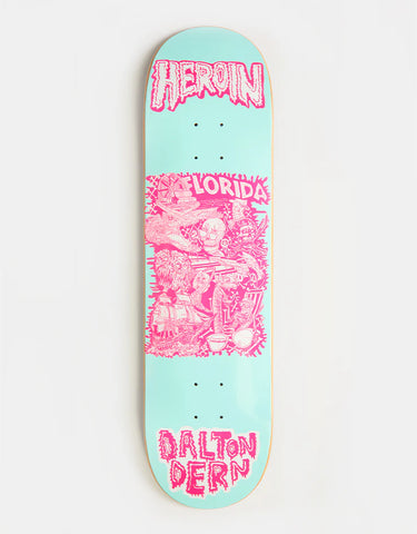 HEROIN SKATEBOARDS: Dalton Dern Allegory of Fear Deck 8.5"