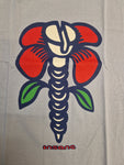 INSANE SKATEBOARDS: Screw Flower T-Shirt Grey