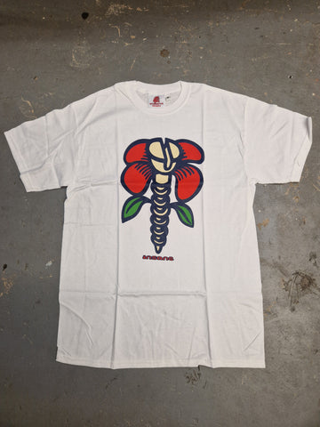 INSANE SKATEBOARDS: Screw Flower T-Shirt White