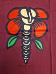 INSANE SKATEBOARDS: Screw Flower T-Shirt Burgandy