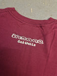 INSANE SKATEBOARDS: Screw Flower T-Shirt Burgandy