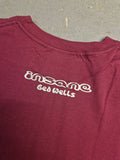 INSANE SKATEBOARDS: Screw Flower T-Shirt Burgandy