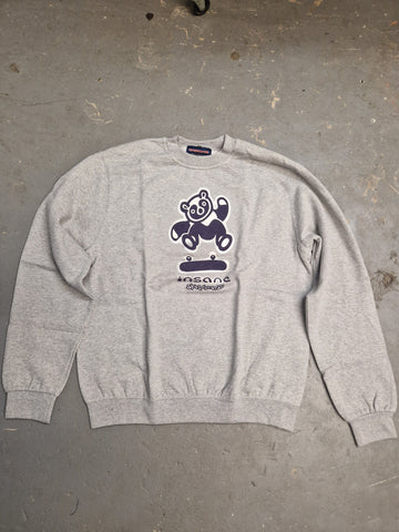 INSANE SKATEBOARDS: Panda Crewneck Sweatshirt (Grey)