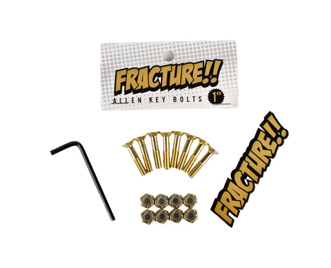 BOLTS: Fracture Gold Hardware 1"