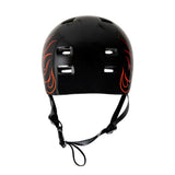 HELMET: Bullet OSFA - Black with Flames