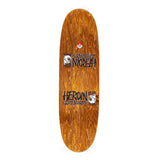 HEROIN SKATEBOARDS: Symmetrical Egg (Red Stain) Skateboard Deck 9.75''