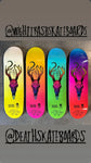 WIGHT TRASH SKATEBOARDS: DEATH/TRASH COLAB DECK  -  8",8.25",8.375",8.5",9"