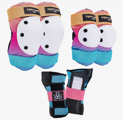 PADSET: Triple 8 Saver Series Jnr + Adult - Sunset