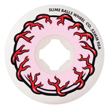 Slime Balls Skateboard Wheels Pink Eyes Vomit Mini 95a White 53mm