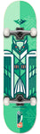 COMPLETE: Fracture X Jono Wood BEGINNERS SKATEBOARD GREEN 8.25"