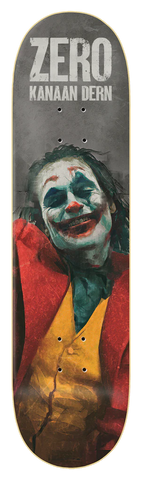 ZERO SKATEBOARDS: Kanaan Dern Joker Deck 8.25", 8.5"