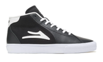 LAKAI SKATE SHOES: FLACO II MID Black white Leather. Sizes 10,11