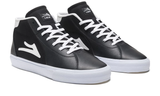 LAKAI SKATE SHOES: FLACO II MID Black white Leather. Sizes 10,11