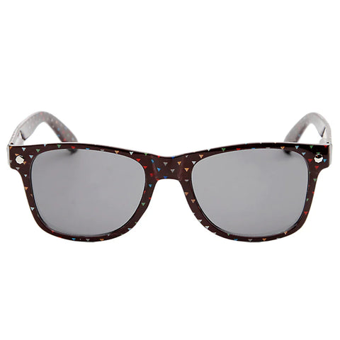 Glassy x Fourstar Confetti Sunglasses - Root beer Brown