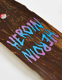 HEROIN SKATEBOARDS: Seeing Double Mutated Gold Deck 9.5”