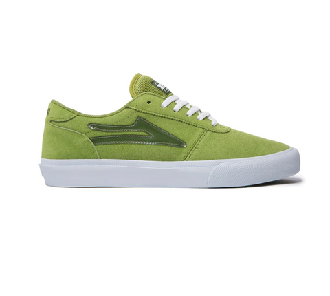 LAKAI SKATE SHOES: MANCHESTER Grass Green Suede. Size 7,8