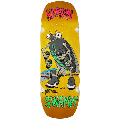 HEROIN SKATEBOARDS: Swampy Bug Deck 10.75"