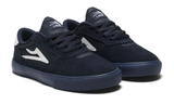 LAKAI SKATE SHOES: CAMBRIDGE KIDS Navy/Navy. Sizes 2,3.