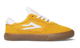 LAKAI SKATE SHOES: CAMBRIDGE KIDS Gold/Gum Sizes 12,1,3.