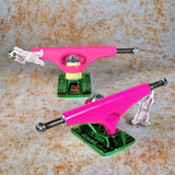 KRUX - The Raver Pink/Green/Yellow Trucks (pair)