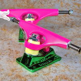 KRUX - The Raver Pink/Green/Yellow Trucks (pair)