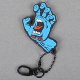 Santa Cruz Skateboards Screaming Hand Key Fob - Blue