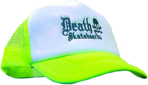 Death Skateboards Neon Trucker cap