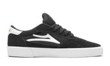 LAKAI SKATE SHOES: CAMBRIDGE. Black/White Suede. Sizes 6,7,8,9,9.5,10,13