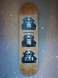 ART: Matt Nicholls Original Skate Art Monkey Decks.