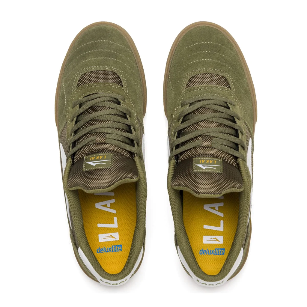 Olive green skate hot sale shoes