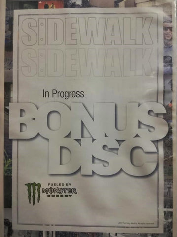 DVD: Sidewalk - In Progress Bonus Disc