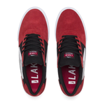 LAKAI SKATE SHOES: MANCHESTER Red/Black Suede. Sizes 8,9,10